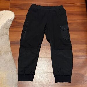 Nike Therma-Fit Kids Black Cargo Sweatpants Sz XL